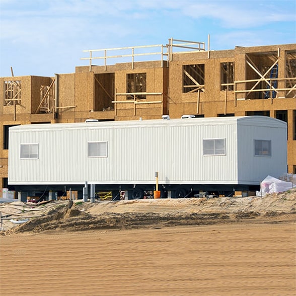 our construction & jobsite shower trailers are equipped with hot water and adjustable water pressure for maximum comfort